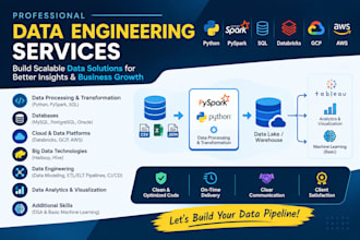 build scalable etl pipelines, data engineering solutions and cloud integration