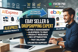 set up automated aliexpress to ebay dropshipping store