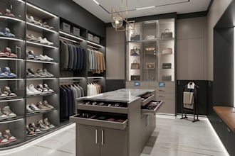 do ikea pax walk in closet, cabinet interior design, wardrobe with 3d modelling