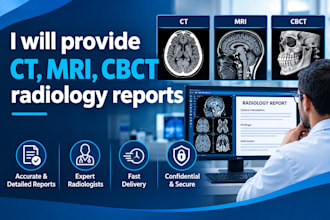 do ct,mri radiology reports by expert radiologist