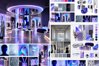 create interior design mood boards and visual direction