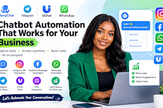 setup manychat telegrambot uchat whatsapp automation chatbot builder