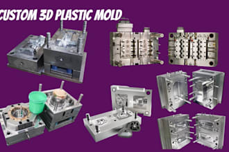 create plastic mold injection mold silicone mold dfm bottle cap mold design