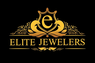 do a minimalist luxury premium gold shop jewelry logo design