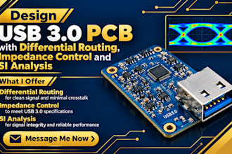 design usb 3 0 pcb with differential routing, impedance control and si analysis