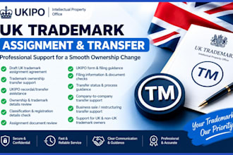 draft UK trademark assignment agreement and record transfer with ukipo