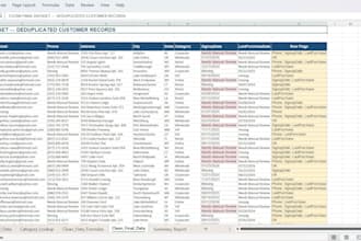 do analysis data and clean data, formatting, validating
