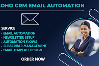 setup zoho CRM email campaigns newsletter automation newsletter flow subscriber