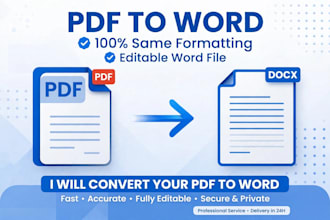 convert PDF to word, image to word, scanned PDF to editable