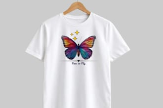 design a creative and aesthetic custom t shirt