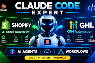 build claude code ai agents and shopify ghl automation