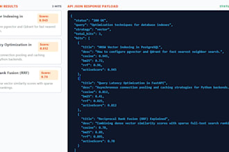 build custom vector search, pgvector, qdrant, and embedding pipelines