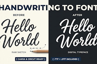 turn your handwriting or sketch into a custom font