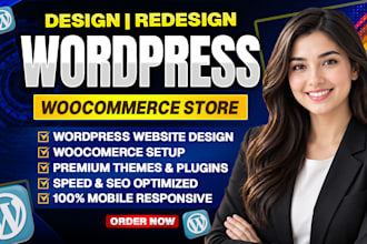 design or redesign your wordpress woocommerce website