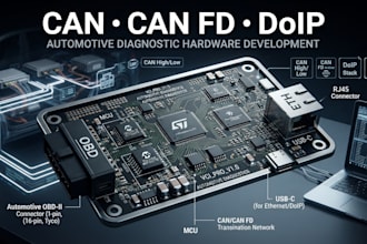 design professional automotive diagnostic hardware for can, can fd and doip
