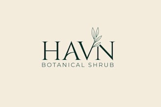 design a modern scandinavian non alcoholic aperitif logo