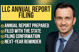handle your llc annual report filing and keep you compliant