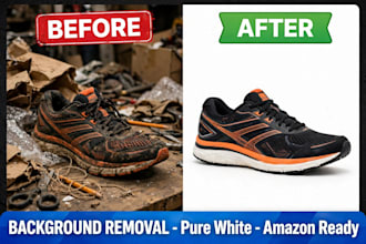 do amazon product photo editing with pure white background