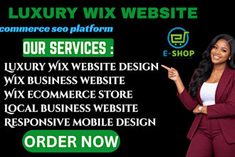 build luxury wix website local business ecommerce  seo platform responsive