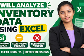 analyze inventory data and identify slow moving products