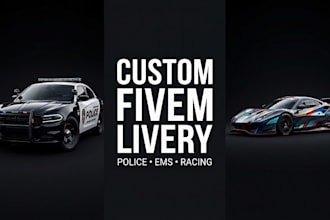 create custom fivem car livery and livery design