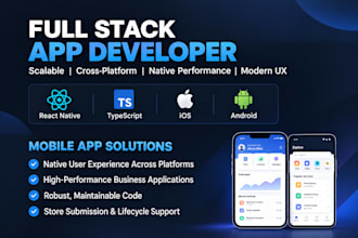 develop your mobile app as a react native app developer