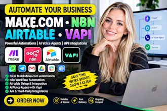 fix make com automation make expert airtable n8n automation ai voice agent vapi