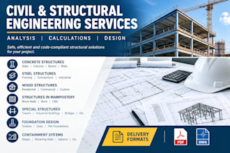 do professional civil and structural engineering analsis and design service