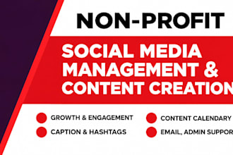your nonprofit social media manager personal virtual assistant, content creator