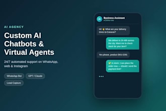 build a custom ai chatbot or virtual agent for your business