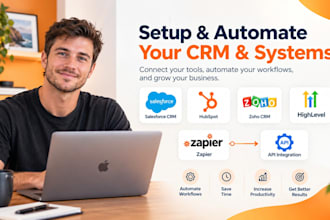 setup salesforce crm automation hubspot zoho gohighlevel zapier api integration
