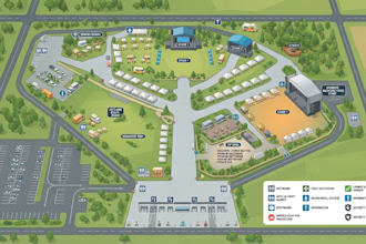design custom vector festival maps, event maps, and guides