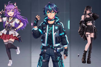 create a custom 3d vtuber avatar with vroid and vrchat avatar 3d model