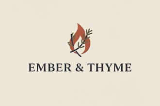 design a modern restaurant logo and food brand identity
