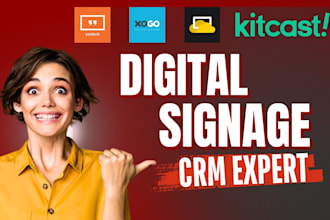 design digital signage content yodeck optisigns screencloud xogo kitcast canva
