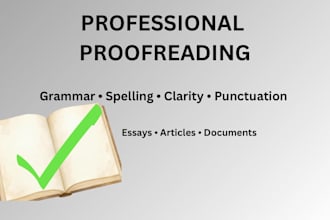 proofread and edit your document