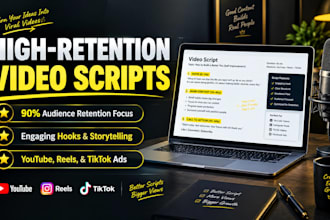 write engaging youtube video script and storytelling script