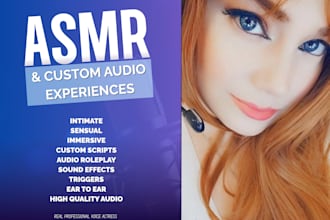 record immersive asmr, roleplay and custom audio