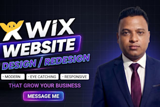 design and redesign wix website or convert ai to wix