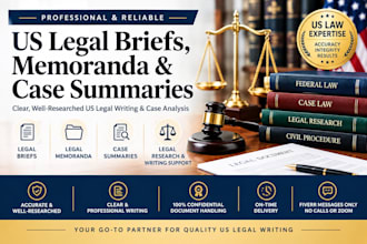write US legal briefs, memoranda, and case summaries