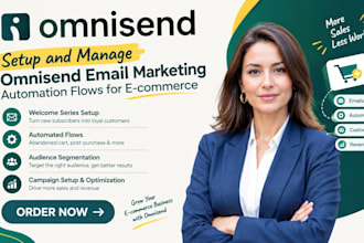 setup and manage omnisend email marketing automation flows for ecommerce