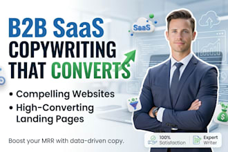 write b2b saas website and landing page copy that converts