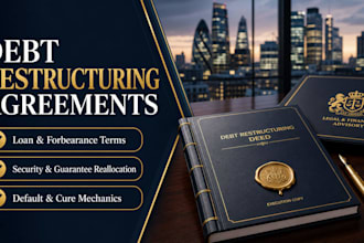 draft, review, and negotiate an ironclad debt restructuring agreement