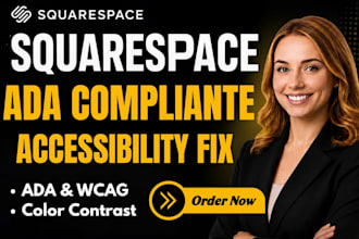 make your squarespace website ada compliant, fully accessible and wcag compliant