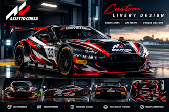 create custom assetto corsa livery design and racing skins