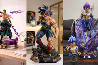 3d print and paint anime figure model action statue miniature stl resin printing