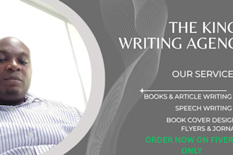 l provide amazing speech writing to wow your audience,