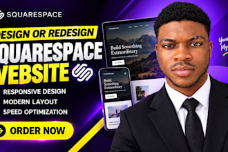 design, redesign, or customize a professional squarespace website