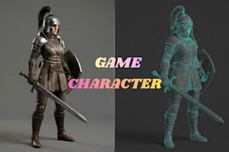 build a game ready 3d character with clean topology and pbr texturing