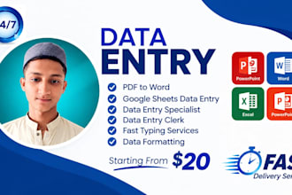 do data entry formatting and data entry clerk